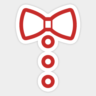 Bow Tie & Buttons Sticker